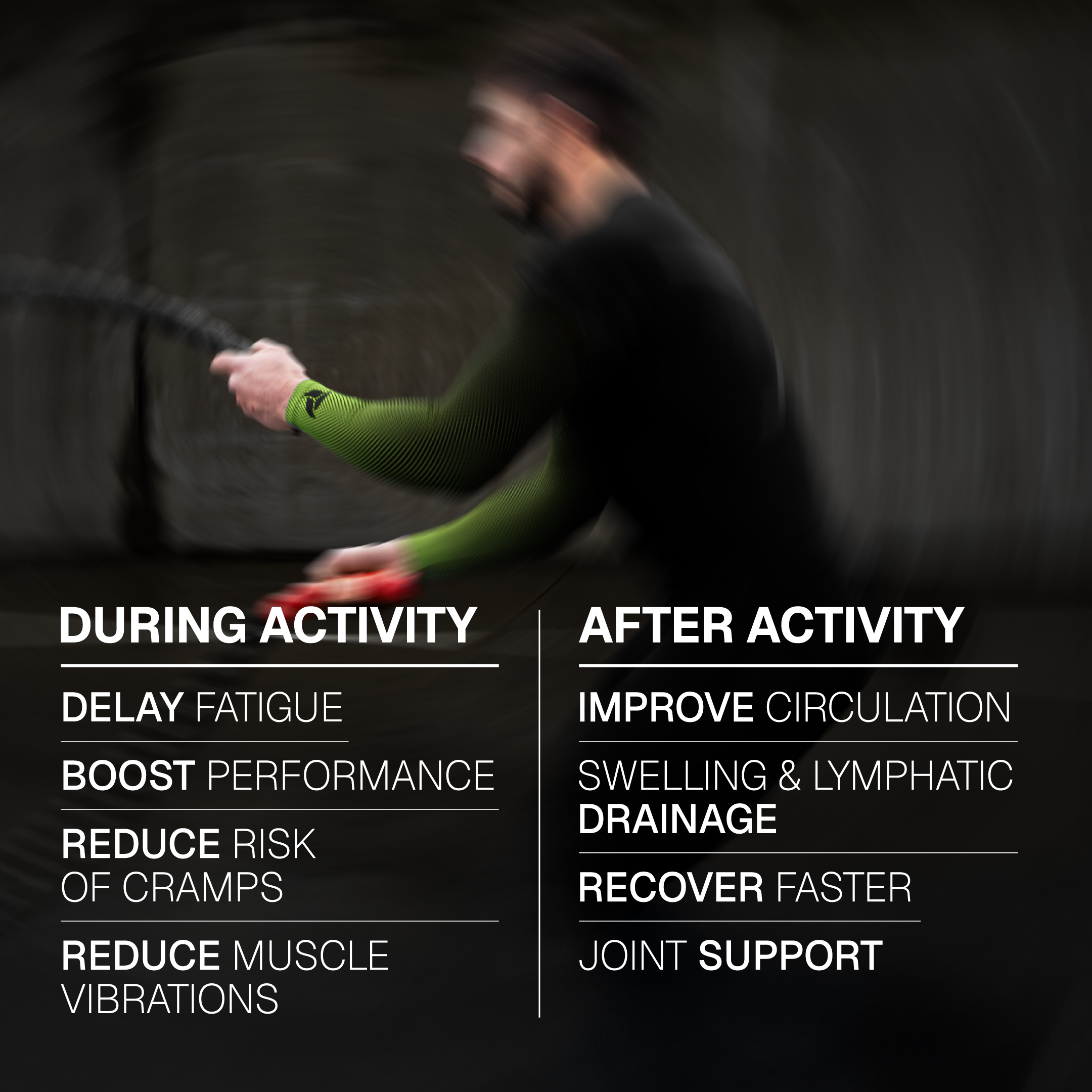 Adaptive Recovery Compression Arm Sleeves