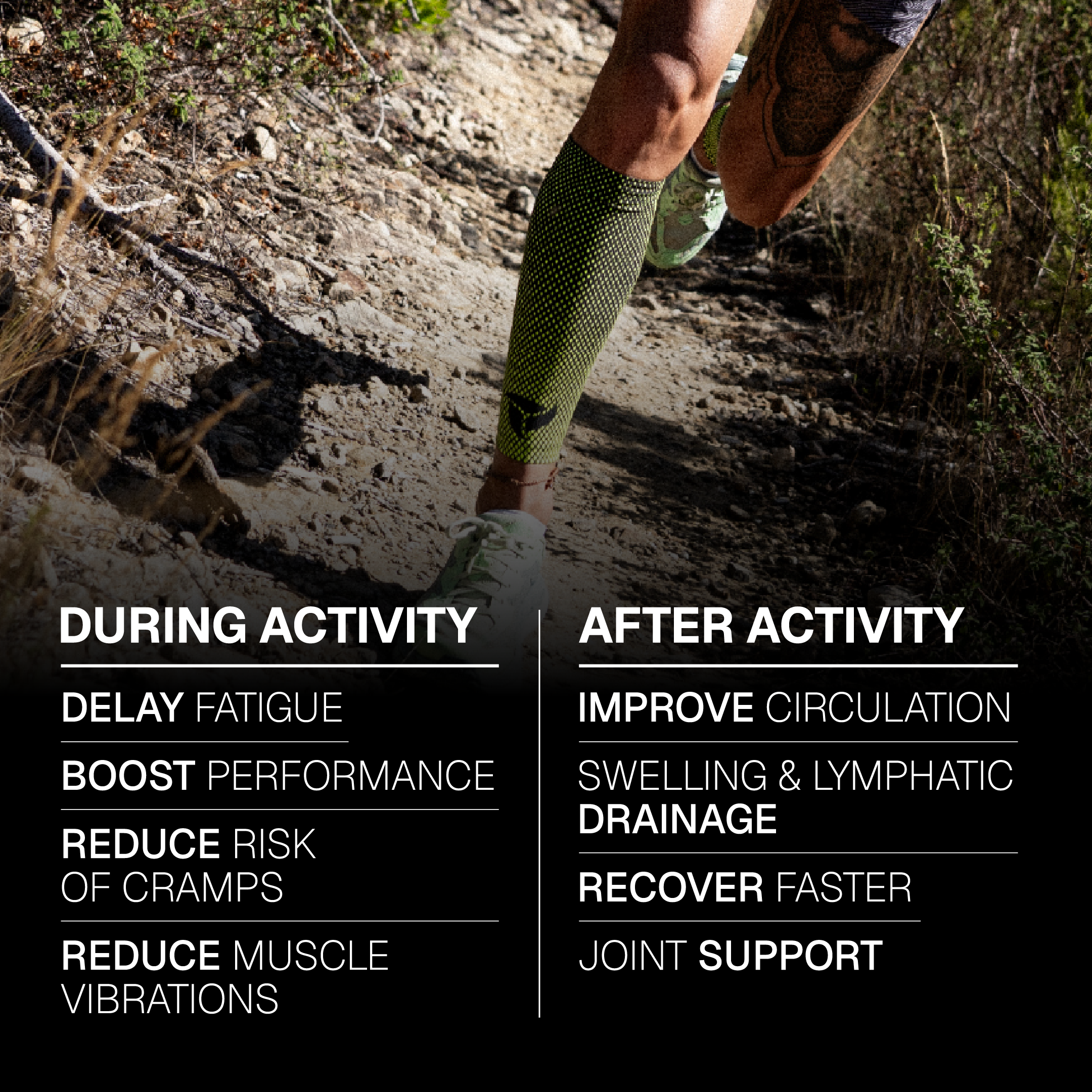 Adaptive Recovery Compression Calf Sleeves